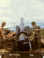 Howitzer at LZ Schueller in the Central Highlands
