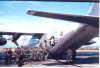 Advance party flying out of Pope AFB in 1967