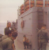 Men of the 15th on board the USNS Walker bound for Vietnam