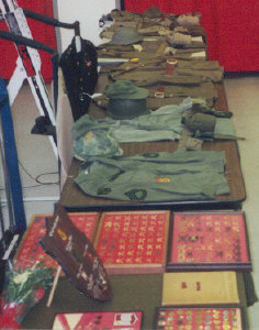 Dan Gillotti's display at Regimental Day