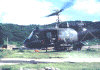 Huey taking off from LZ Diamondhead