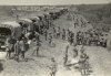 HQ Battery chow time on the hike to Ft. Clark - April 9, 1936