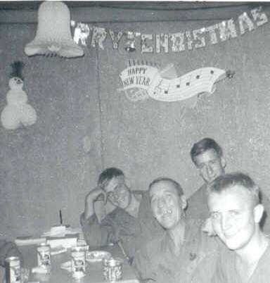 Celebrating Christmas 1967 at LZ Uplift