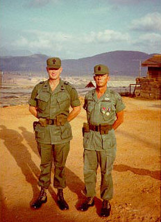 SMAJ Coyle at LZ Uplift with LTC Simpson in 1968