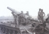 Eight-inch Howitzer following battle