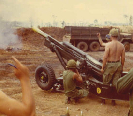M102 of the 2/17th Artillery