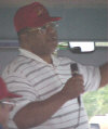Amos Mitchell volunteered to narrate the bus tour through Ft Bragg