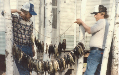 Spencer and Tom home from a fishing trip