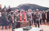 Ceremonial rounds fired by the 7/15th at LZ Uplift